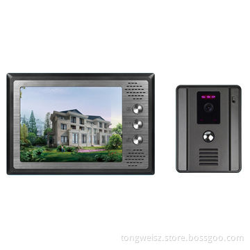 Audio doorphone with 7-inch TFT LCD screen, unlimited outdoor surveillance functionNew
